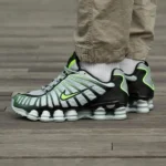 Premium Nike Shox Tl Wolf Shoes Grey Lime Blast For Men (SUP3489) - stayhit.in