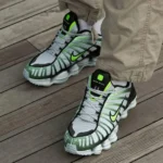 Premium Nike Shox Tl Wolf Shoes Grey Lime Blast For Men (SUP3489) - stayhit.in