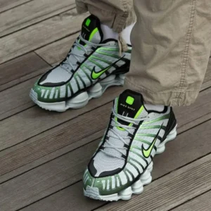 Premium Nike Shox Tl Wolf Shoes Grey Lime Blast For Men (SUP3489) - stayhit.in