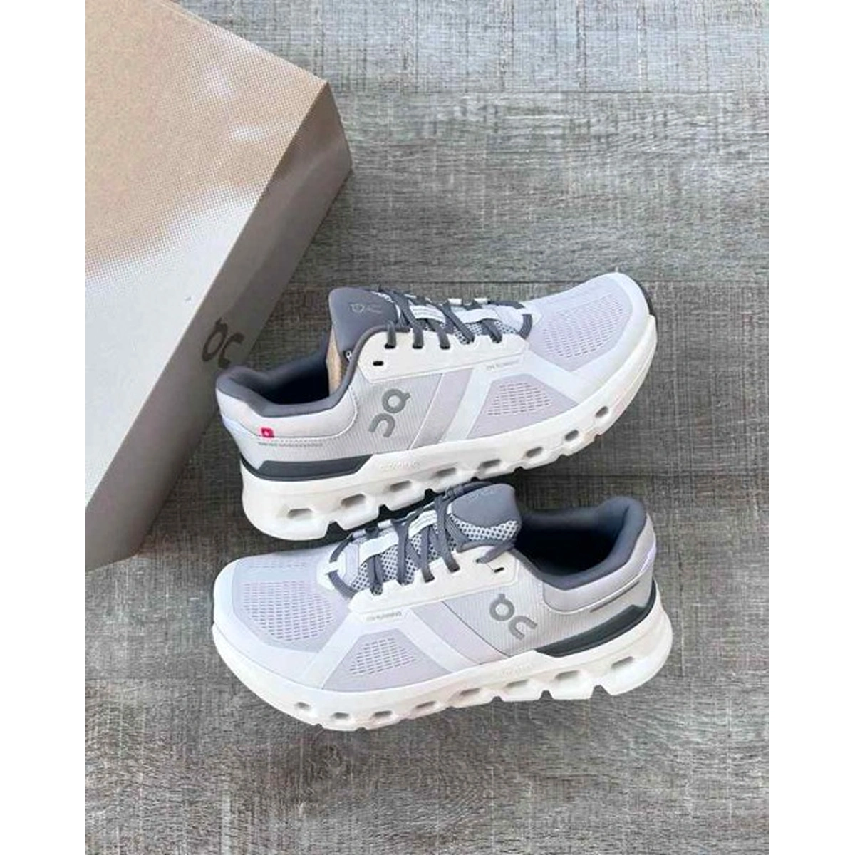 Premium On Cloudrunner 2 Shoes White Frost For Men (SUP1521) - stayhit.in