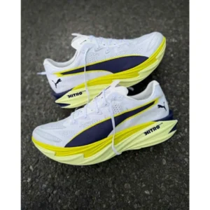Premium Puma Nitro Elite 4 Shoes White Yellow For Men (SUP1219) - stayhit.in