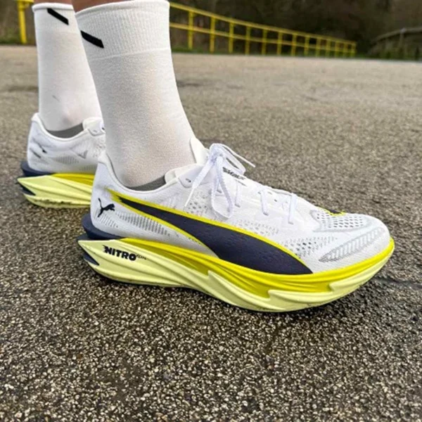 Premium Puma Nitro Elite 4 Shoes White Yellow For Men (SUP1219) - stayhit.in Premium Puma Nitro Elite 4 Shoes White Yellow For Men (SUP1219) - stayhit.in