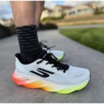 Premium Skechers Aero Burst Shoes White Neon For Men (SUP1337) - stayhit.in