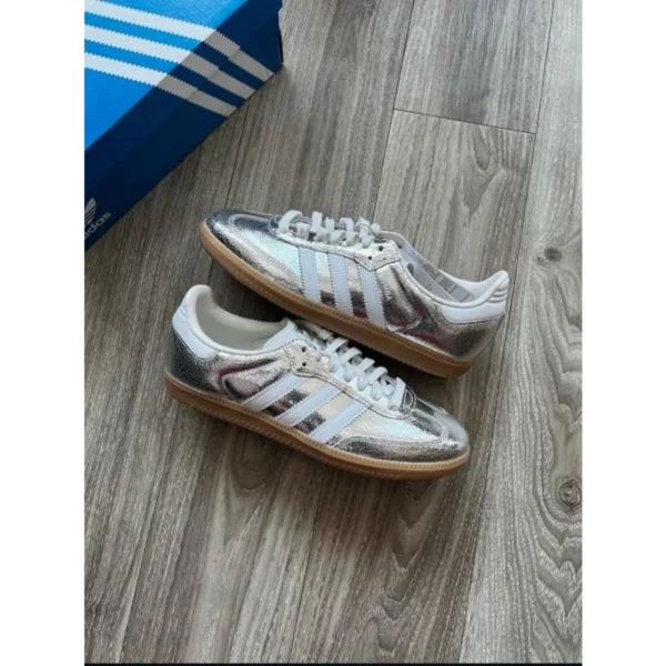 Stylish Adidas Samba Cracked Shoes Silver For Men (SUP1709) - stayhit.in Stylish Adidas Samba Cracked Shoes Silver For Men (SUP1709) - stayhit.in