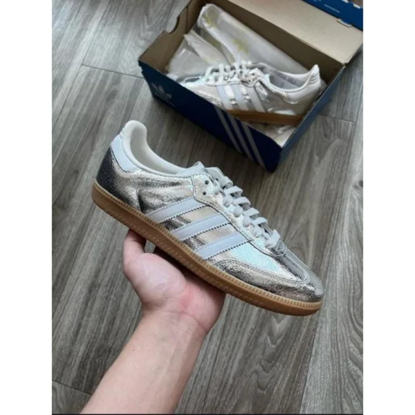Stylish Adidas Samba Cracked Shoes Silver For Men (SUP1709) - stayhit.in Stylish Adidas Samba Cracked Shoes Silver For Men (SUP1709) - stayhit.in