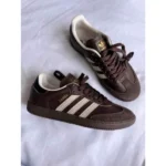 Stylish Adidas Samba Og Shoes Dark Brown Beige For Men (SUP1369) - stayhit.in