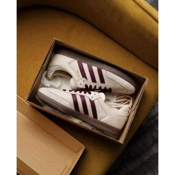 Stylish Adidas Samba Wonder Shoes White Maroon For Men (SUP3066) - stayhit.in Stylish Adidas Samba Wonder Shoes White Maroon For Men (SUP3066) - stayhit.in