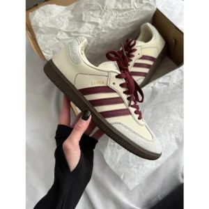Stylish Adidas Samba Wonder Shoes White Maroon For Men (SUP3066) - stayhit.in