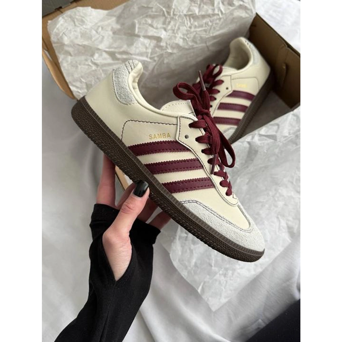 Stylish Adidas Samba Wonder Shoes White Maroon For Men (SUP3066) - stayhit.in Stylish Adidas Samba Wonder Shoes White Maroon For Men (SUP3066) - stayhit.in