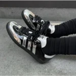 Stylish Adidas Samba X Atmos Tuxedo Shoes Silver Black For Men (SUP3006) - stayhit.in