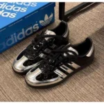 Stylish Adidas Samba X Atmos Tuxedo Shoes Silver Black For Men (SUP3007) - stayhit.in
