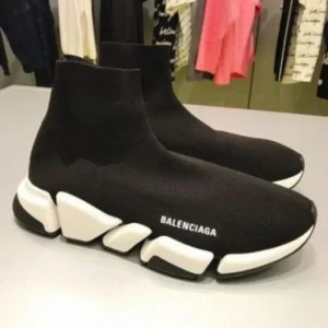 Stylish Balenciaga Speed Knit 2.0 Shoes Trainer Black White For Men (SUP2865) - stayhit.in