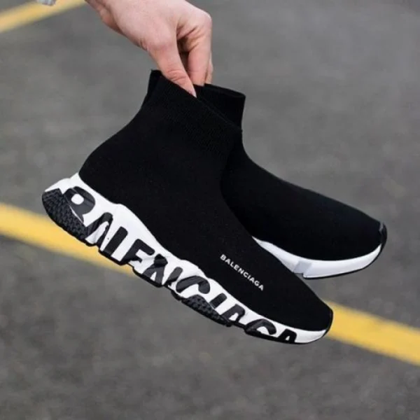 Stylish Balenciaga Speed Trainer Shoes Graffiti Black White For Men (SUP1374) - stayhit.in Stylish Balenciaga Speed Trainer Shoes Graffiti Black White For Men (SUP1374) - stayhit.in