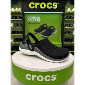 Stylish Crocs Literide 360 Clogs Black White For Men (HS1542) - stayhit.in