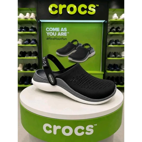 Stylish Crocs Literide 360 Clogs Black White For Men (HS1542) - stayhit.in Stylish Crocs Literide 360 Clogs Black White For Men (HS1542) - stayhit.in