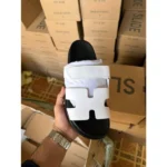 Stylish Hermes Chypre Flat Sandal Supermaster White For Men (HS1521) - stayhit.in