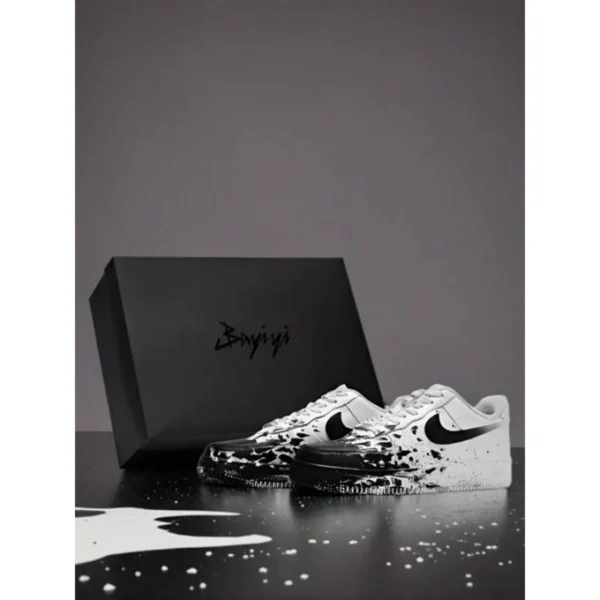 Stylish Nike Air Force 1 Shoes Black Custom For Men (SUP3072) - stayhit.in Stylish Nike Air Force 1 Shoes Black Custom For Men (SUP3072) - stayhit.in
