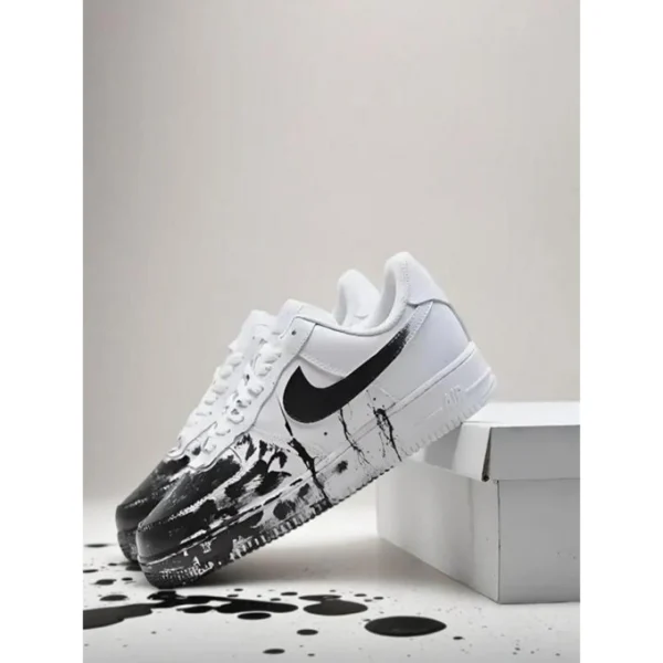 Stylish Nike Air Force 1 Shoes Black Custom For Men (SUP3072) - stayhit.in Stylish Nike Air Force 1 Shoes Black Custom For Men (SUP3072) - stayhit.in
