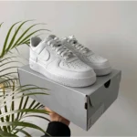 Stylish Nike Air Force 1 Shoes White Pure Leather For Men (SUP1543) - stayhit.in