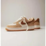 Stylish Nike Air Force 1 Vachetta Shoes Tan Suede For Men (SUP1386) - stayhit.in
