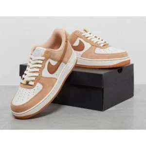 Stylish Nike Air Force 1 Vachetta Shoes Tan Suede For Men (SUP1386) - stayhit.in