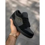 Stylish Nike Air Jordan 1 Shoes Low Triple Black For Men (SUP1869) - stayhit.in