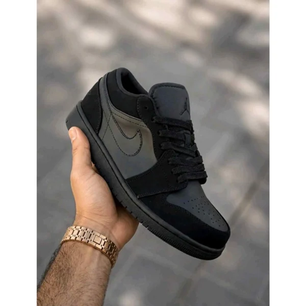 Stylish Nike Air Jordan 1 Shoes Low Triple Black For Men (SUP1869) - stayhit.in