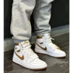 Stylish Nike Air Jordan 1 Shoes Retro High Og Metallic Gold For Men (SUP3468) - stayhit.in