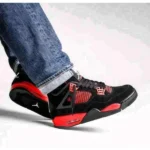 Stylish Nike Air Jordan 4 Retro Shoes Red Thunder For Men (SUP3060) - stayhit.in