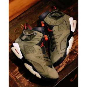 Stylish Nike Air Jordan Retro 6 Shoes Travis Scott Cactus For Men (SUP1385) - stayhit.in