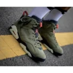 Stylish Nike Air Jordan Retro 6 Shoes Travis Scott Cactus For Men (SUP1385) - stayhit.in