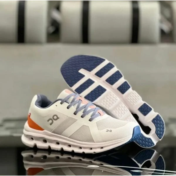 Stylish On Cloud Runner Undyed Shoes White Flame For Men (SUP3254) - stayhit.in