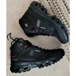 Stylish On Cloudrock Waterproof Shoes Mid Hiking Boots Black For Men (SUP1862) - stayhit.in