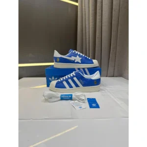 Supreme Adidas X A Bathing Superstar Shoes Vintage Blue For Men (SUP1650) - stayhit.in