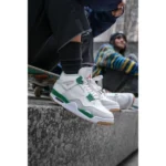 Supreme Air Jordan Retro 4 Shoes Pine Green For Men (SUP2905) - stayhit.in