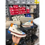 Supreme Lacoste Gripshot Shoes High Top White Brown For Men (SUP1729) - stayhit.in