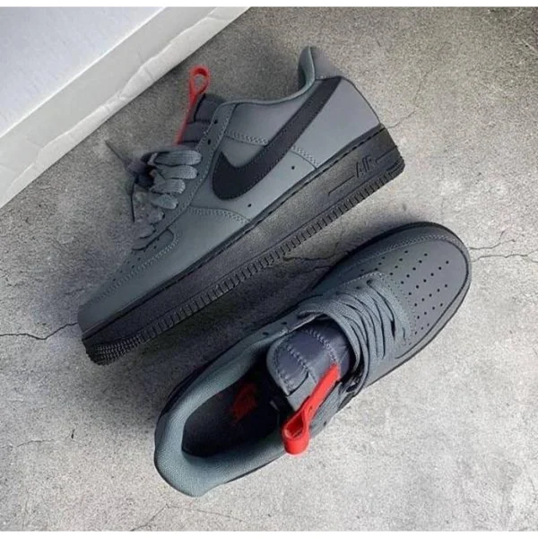 Supreme Nike Air Force 1 Low Shoes Grey Black Swoosh For Men (SUP1573) - stayhit.in Supreme Nike Air Force 1 Low Shoes Grey Black Swoosh For Men (SUP1573) - stayhit.in