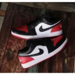 Supreme Nike Air Jordan 1 Shoes Low Bred Toe For Men (SUP1575) - stayhit.in