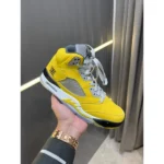 Supreme Nike Air Jordan 5 Shoes Retro Tokyo Yellow For Men (SUP1636) - stayhit.in