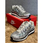 Supreme Nike P6000 Sail Shoes Metallic Silver For Men (SUP1738) - stayhit.in