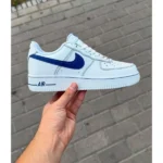 Trendy Nike Air Force 1 Shoes White Deep Royal For Men (SUP3451) - stayhit.in
