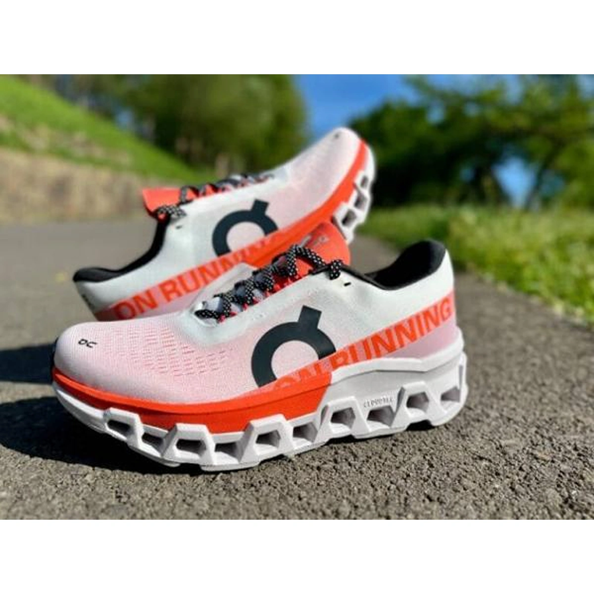 Trendy On Cloudmonster 2 Shoes Undyed Flame White Orange For Men (SUP3454) - stayhit.in Trendy On Cloudmonster 2 Shoes Undyed Flame White Orange For Men (SUP3454) - stayhit.in