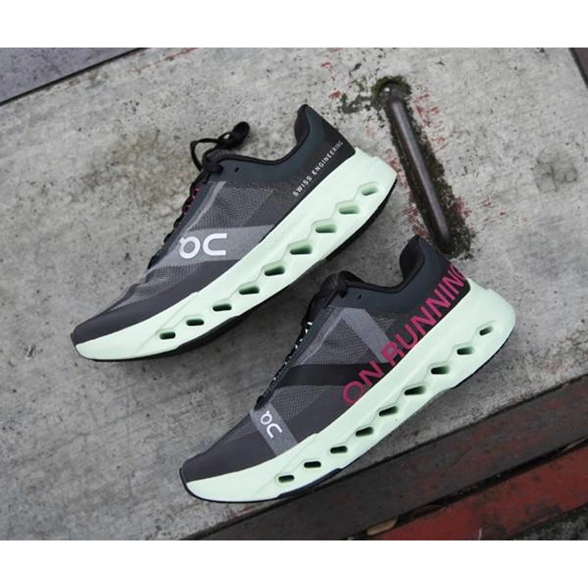 Trendy On Cloudsurfer Shoes Black Lime Green For Men (SUP3446) - stayhit.in Trendy On Cloudsurfer Shoes Black Lime Green For Men (SUP3446) - stayhit.in