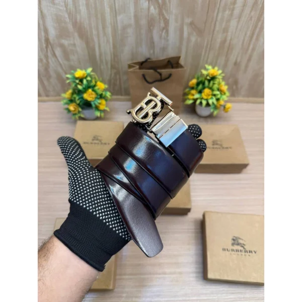 Imported Burberry Reversible Belt Dark Brown For Men (BT344) - stayhit.in