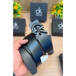 Imported Calvin Klein Leather Belt Black For Men (BT348) - stayhit.in
