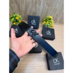 Imported Calvin Klein Leather Belt Black For Men (BT348) - stayhit.in