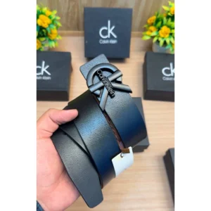Imported Calvin Klein Leather Belt Black For Men (BT348) - stayhit.in