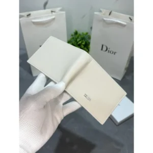 Imported Dior Leather Wallet White For Men