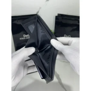 Imported Dolce & Gabbana Wallet Black Leather For Men