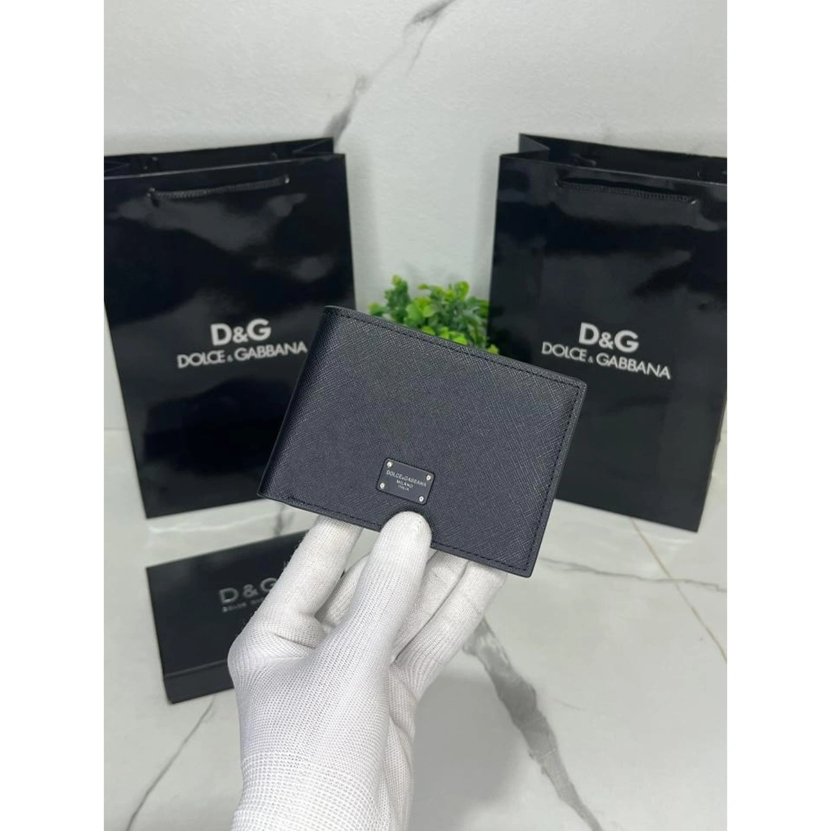 Imported Dolce & Gabbana Wallet Black Leather For Men (BOT4119) - stayhit.in